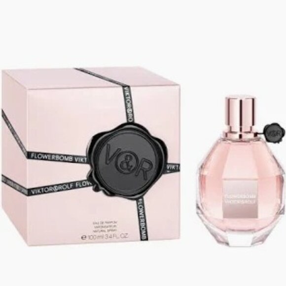 Viktor&Rolf Gift Set-Flowerbomb EDP Mini,Body&Hand Lotion-7ml,50ml-2pc-BOXED-NEW - Picture 3 of 16